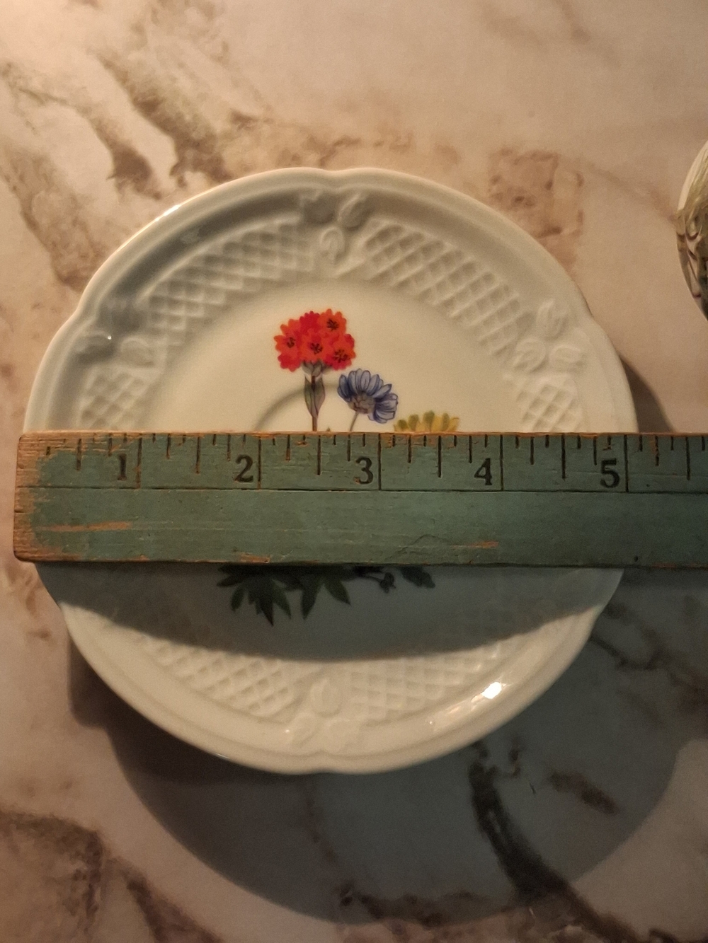 ☕️French Vintage Porcelain Demitasse Cup and Saucer- Unusual Floral Design💐 - Picture 14 of 14